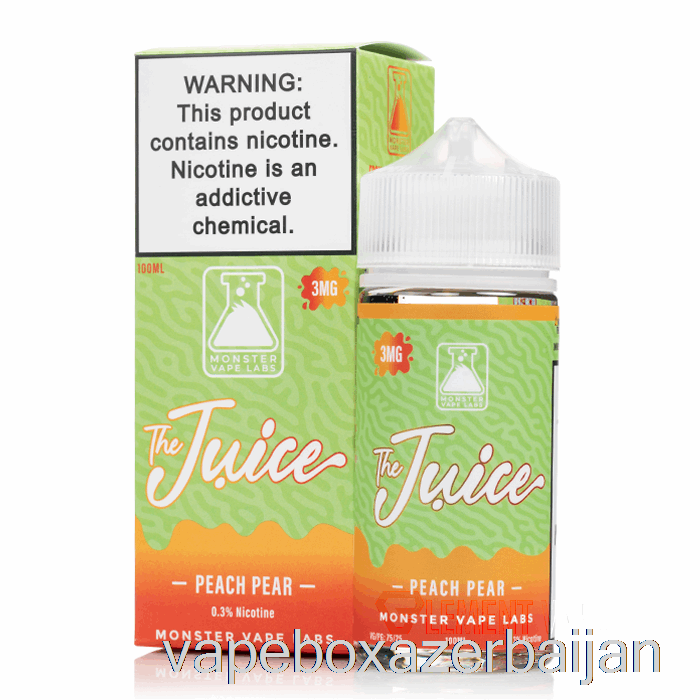 E-Juice Vape Peach Pear - The Juice - 100mL 0mg